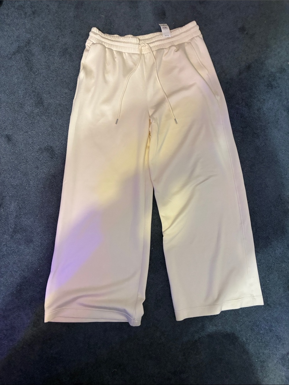 Lou & Grey Wide-Leg Drawstring Pants - Cream